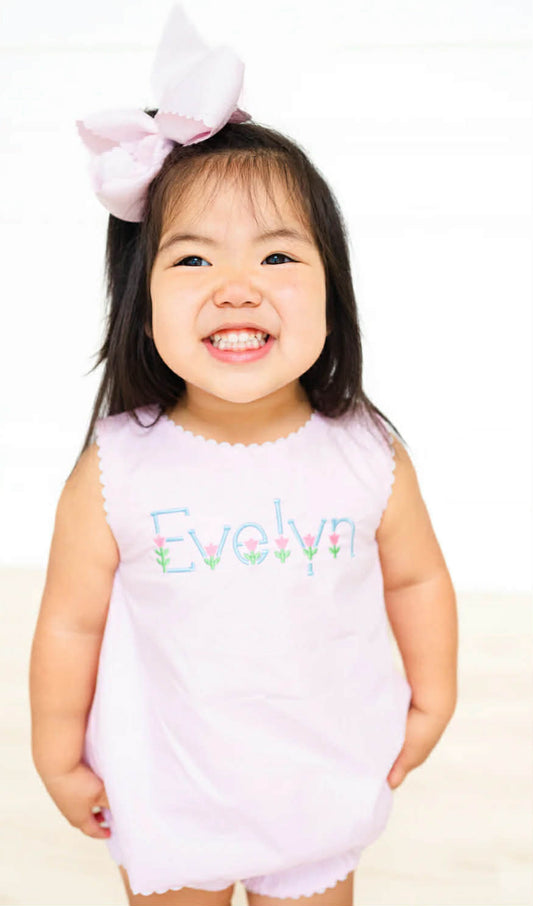 Pink Ric Rac Diaper Set